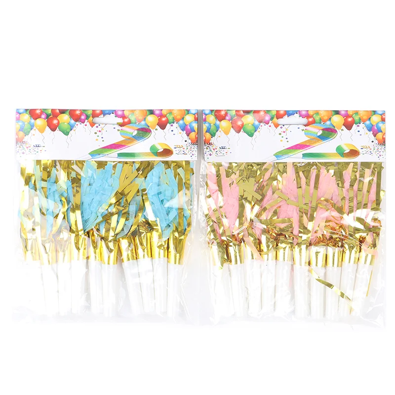 Блестящий металлический шумоподавитель с бахромой музыкальный свисток