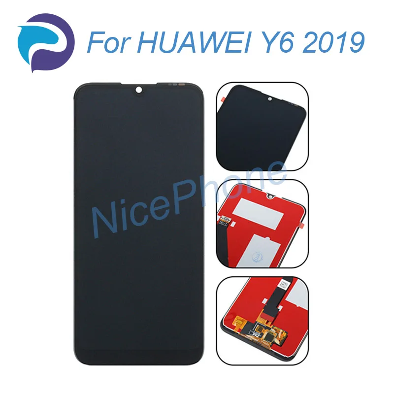 Для HUAWEI Y6 премьер 2019 ЖК экран + сенсорная панель (диджитайзер) дисплей 1560*720 MRD LX1/1F/1N