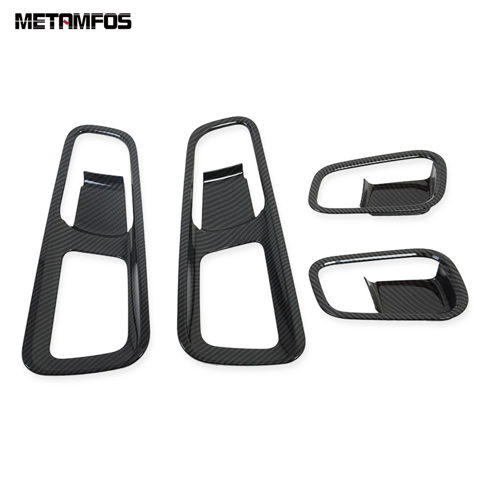 Внутренняя ручка из углеродного волокна для Hyundai Venue 2019 2020 крышка чаши отделка