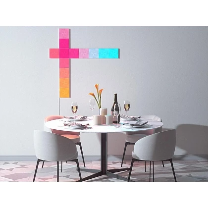 Умная система освещения Nanoleaf Canvas Smarter Kit (9 панелей) и управляющий блок (NL29 0002SW