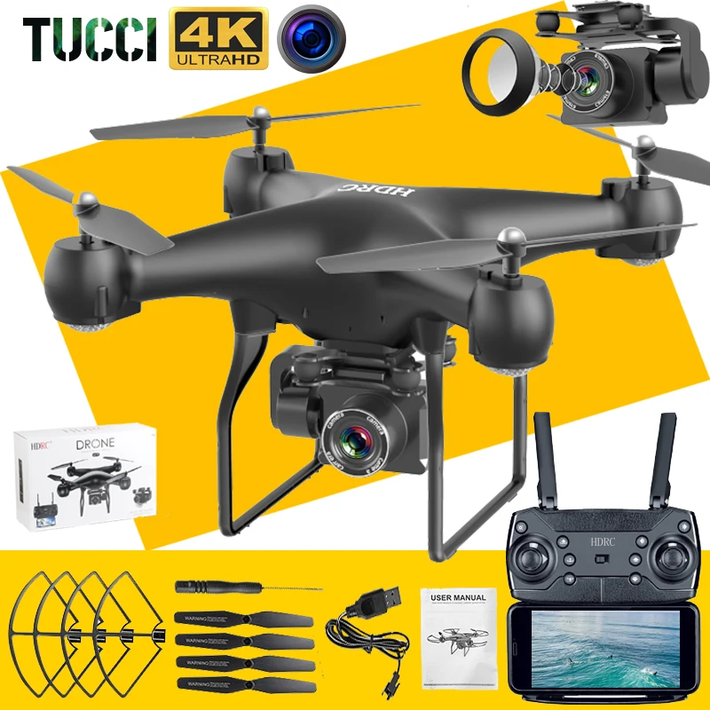 TUCCI Радиоуправляемый Дрон UAV с аэрофотосъемкой 4K HD Пиксельная камера Дистанционное управление 4 осевой