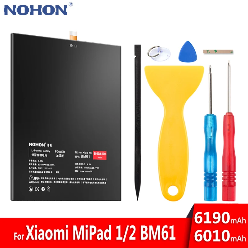 NOHON батарея BM61 для Xiaomi MiPad 1 2 Mi Pad Mipad2 Pad2 запасная планшета 6190mAh Высокая емкость Bateria