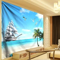 large tapestry beauty sea beach landscapes wall hanging tapestries home decor rectangle bedroom wall art tapestry 200300 7 size