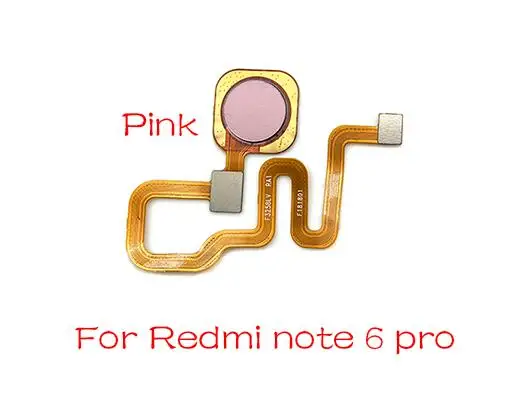 note 6 pro Rose Gold Для Xiaomi Redmi Note 6 7 Pro/Redmi 5 Plus сканер отпечатков пальцев сенсорная ID домашняя кнопка возврата шлейф лента - Цвет: note 6 pro Rose Gold