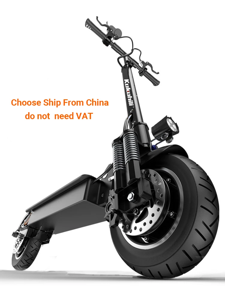 

2000W waterpoorf electric scooters 52V 23.4AH Battery Dual Motor 10 Inch Tire Adult Escooter Max Milage 90km T10