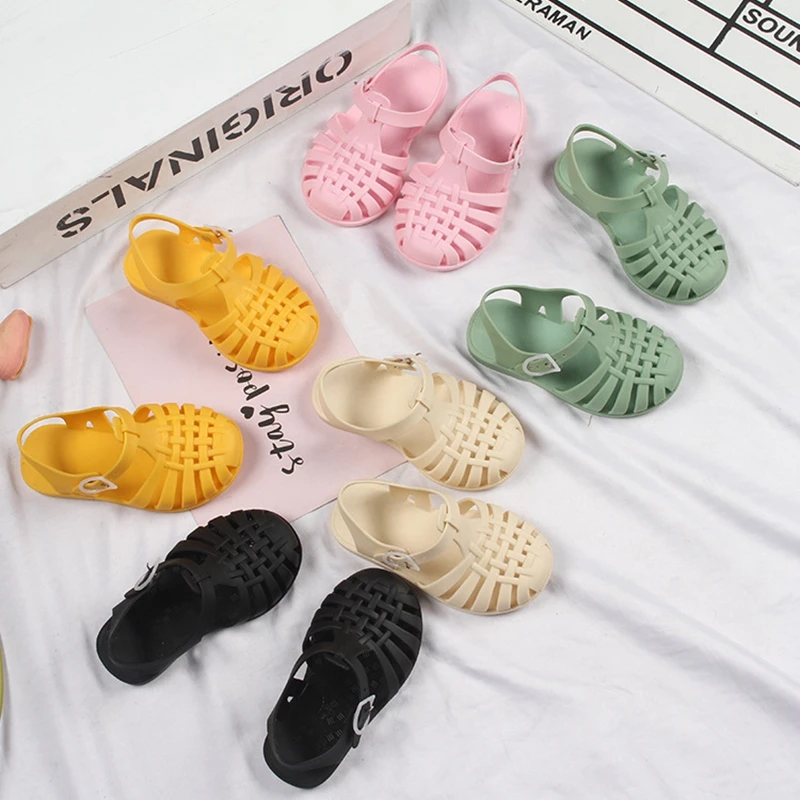 

Kids Sandals Summer Children Shoes Baby Girls Toddler Soft Non-slip Princess Gladiator Beach Shoes Boys Casual Roman Sandals