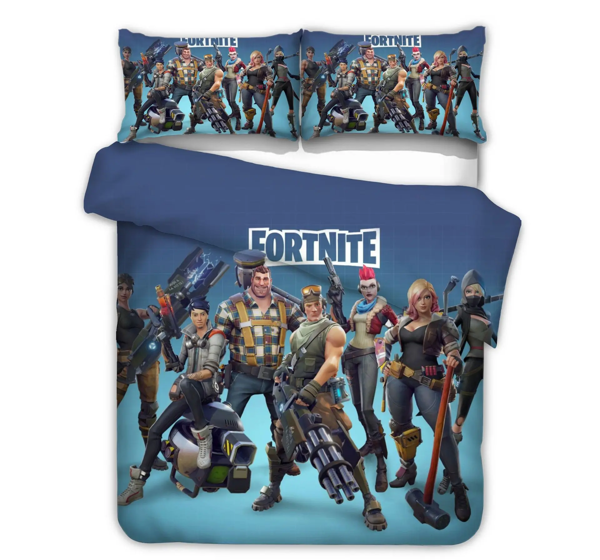 

Home Textile Set Fortnite Series Duvet Cover Pillowcase Game Figure Model Pattern Children Birthday Toys Gift