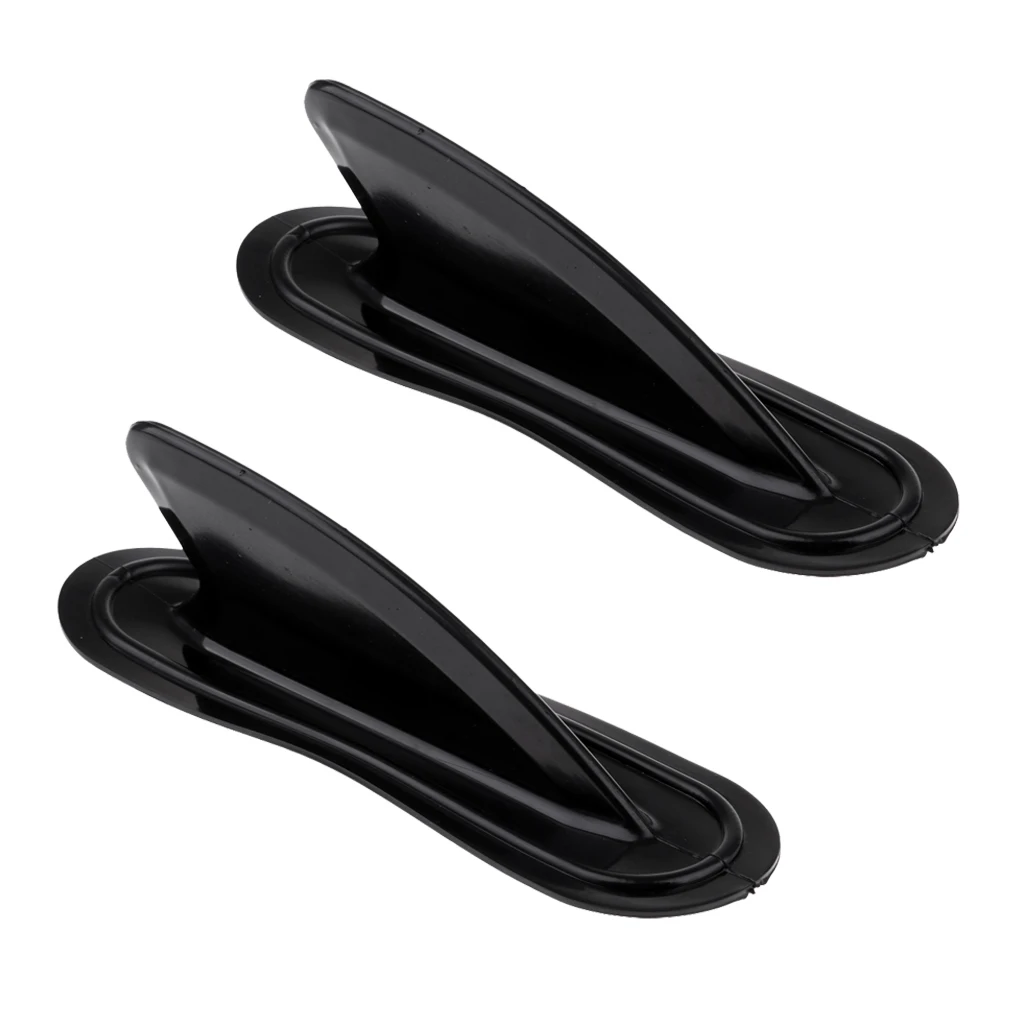 2 Pack Kayak Skeg Tracking Fin Replacement - Accessories Black PVC |