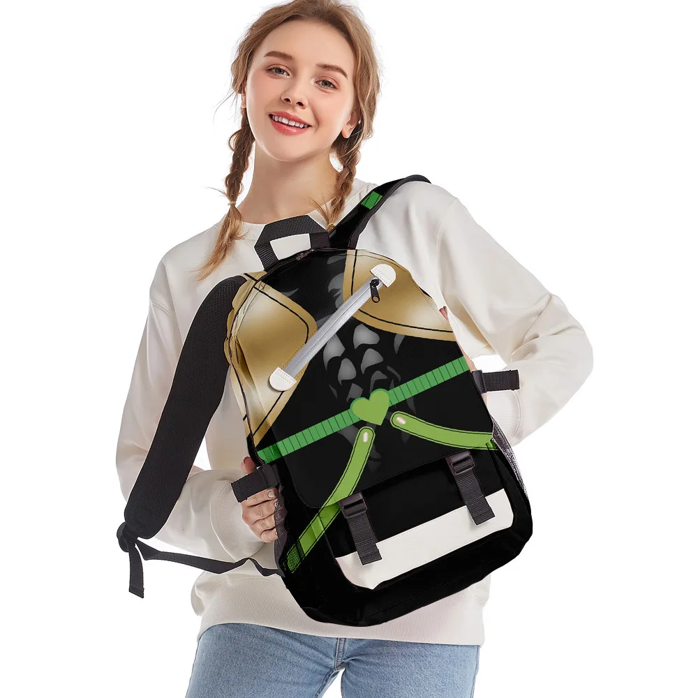 

Japan Anime JoJo Bizarre Aventures Teenager Boys Girls Backpack Schoolbags 3D Comic Cosplay Oxford Waterproof Trip Laptop Bags