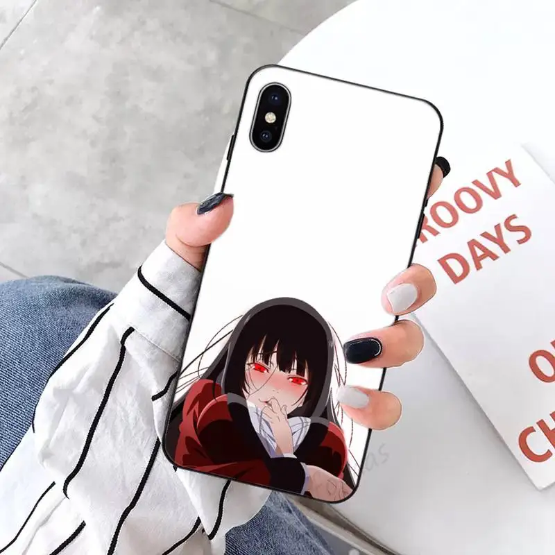 

Crazy Excitement Manga Kakegurui Phone Case Candy Color for iPhone 6 7 8 11 12 s mini pro X XS XR MAX Plus