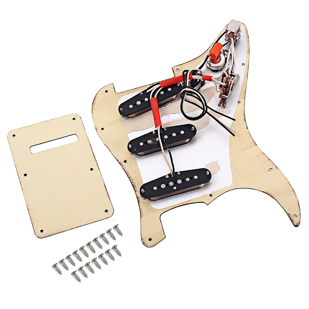 Запасные части для гитары предварительно загруженные SSS Pickguard Alnico V
