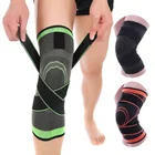 Спортивные наколенники для фитнеса, поддерживающие бандажные бандажи, эластичный нейлоновый спортивный компрессионный рукав для баскетбола