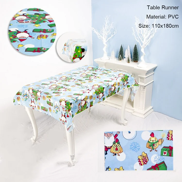Table Runner 4 Чехол для подушки с рождественским Рождеством, розовые подушки с Санта Клаусом для дивана, Рождественский чехол для подушки, рождественские украшения для дома, подарки - Цвет: Table Runner 4