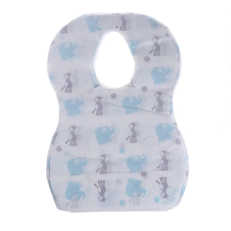 

20pcs/lot Sterile Disposable Bibs Children Baby waterproof Eat Bibs With Pocket