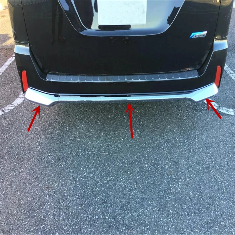 

WELKINRY car auto cover for NISSAN SERENA C27 2016 2017 2018 ABS chrome rear tail bumper protector trim