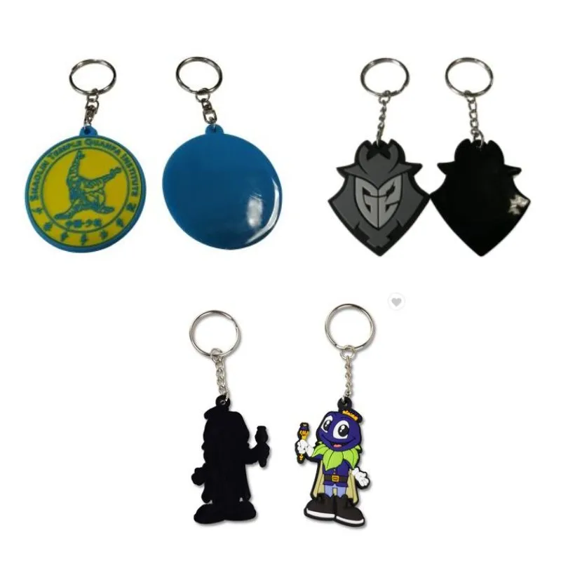 Изготовленный на заказ брелок из мягкого ПВХ высокого качества для ключей ваш