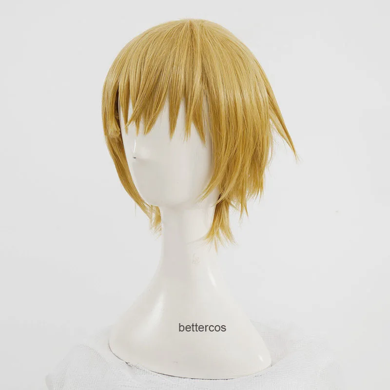 Парик для косплея гилганеша Fate/Stay Night короткий термостойкий синтетический парик