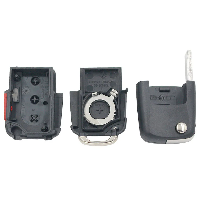 3 + 1/4 кнопочный раскладной чехол для ключа Volkswagen Bora Seat Passat Polo Skoda Octavia (большая