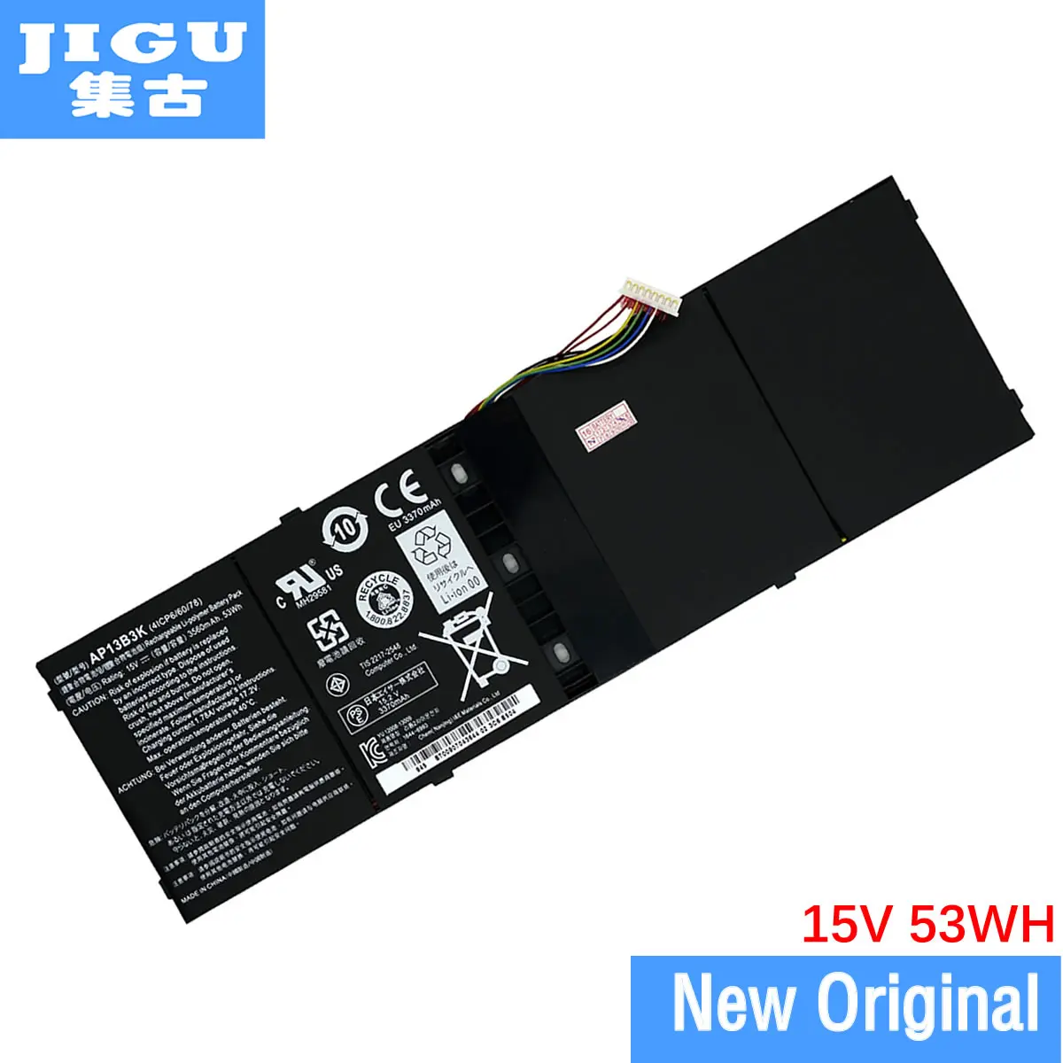 JIGU оригинальный Батарея AP13B3K для Acer Aspire V5 R7 572G 573G 472G 473G 571 AP13B8K 552G M5 583P