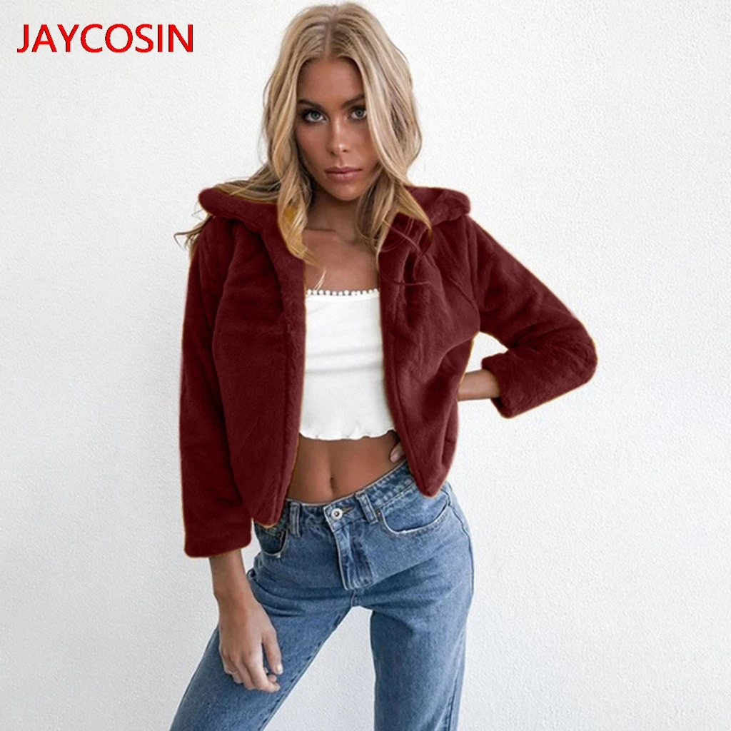 JAYCOSIN женские зимние куртки модные кардиганы с лацканами и длинными рукавами