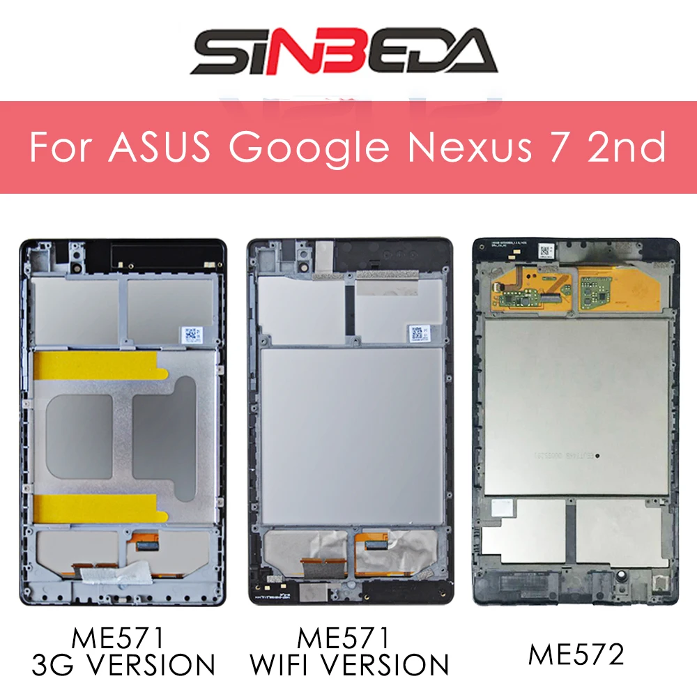 7,0 ''для ASUS Google Nexus 7 2nd 2013 FHD ME571 ME571K ME572CL K008 K009 ЖК-дисплей Дисплей кодирующий преобразователь сенсорного экрана в сборе