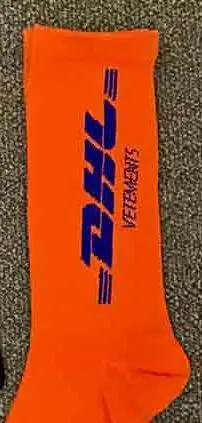 VETEMENTS, DHL, спортивные длинные носки без пятки, мужские, женские, хип-хоп, DHL, носки для скейтборда, уличные, хипстерские, DHL, хлопковые носки - Цвет: 9