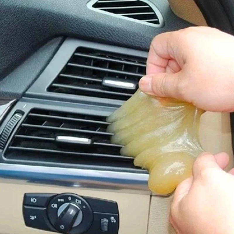 1pc Car Cleaning Pad Glue Microfiber Auto Universal Cyber Computer Keyboard Super Clean Stick Dust Gel Scouring Tools | Автомобили и