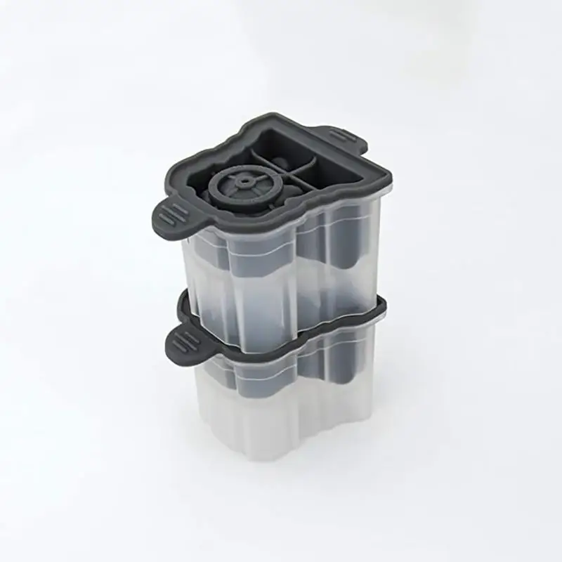 

3D Bulldog Ice Cube Tray Reusable Silicone Ice Cube Mold BPA Free Ice Maker With Removable Seale Lid Home Bar Whiskey Wine Tool