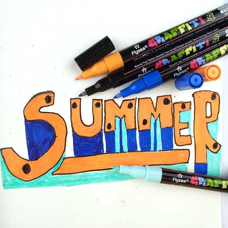 

Acrylic Drawing Marker Paint Art Marker Pens For Wood Glass Rock Mug Ceramic Fabric Canvas Painting