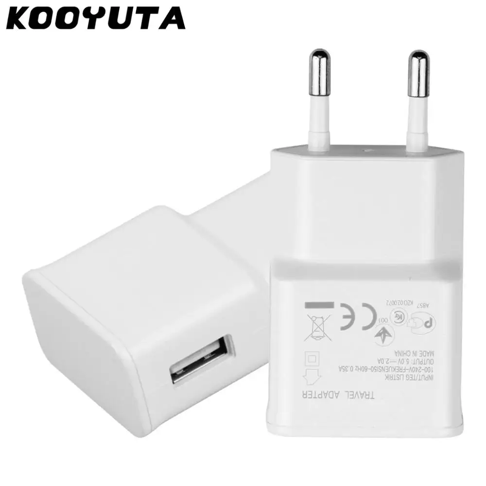 2 шт./лот ЕС переходник 5V 2A EU Сетевое зарядное устройство USB мобильный телефон для