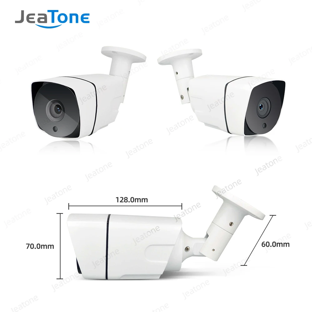 JeaTone Security CMOS POE IP Проводная металлическая камера Bullet 1080P 2MP HD водонепроницаемая