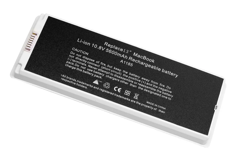 Apexway белый 11,1 v 5600mAh серебристый Аккумулятор для ноутбука Apple MacBook 1" A1181 A1185 MA255X/A MA699 MA561G/A MA254