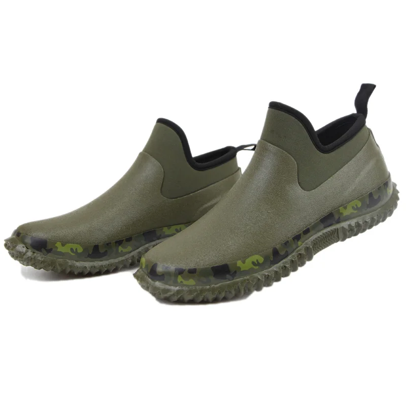 Обувь для пар водонепроницаемая обувь удобные короткие резиновые туфли с низким