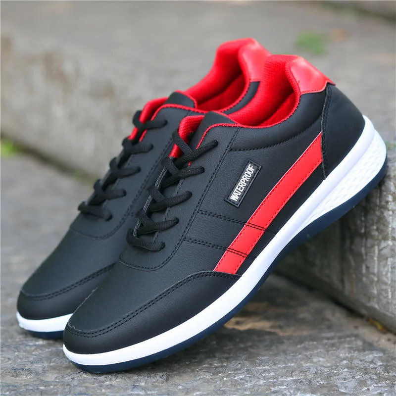 

Men's Shoes Summer New Leather Waterproof Odor Proof Travel Korean Leisure Breathable Running Sneakers Br Designer Men Flat