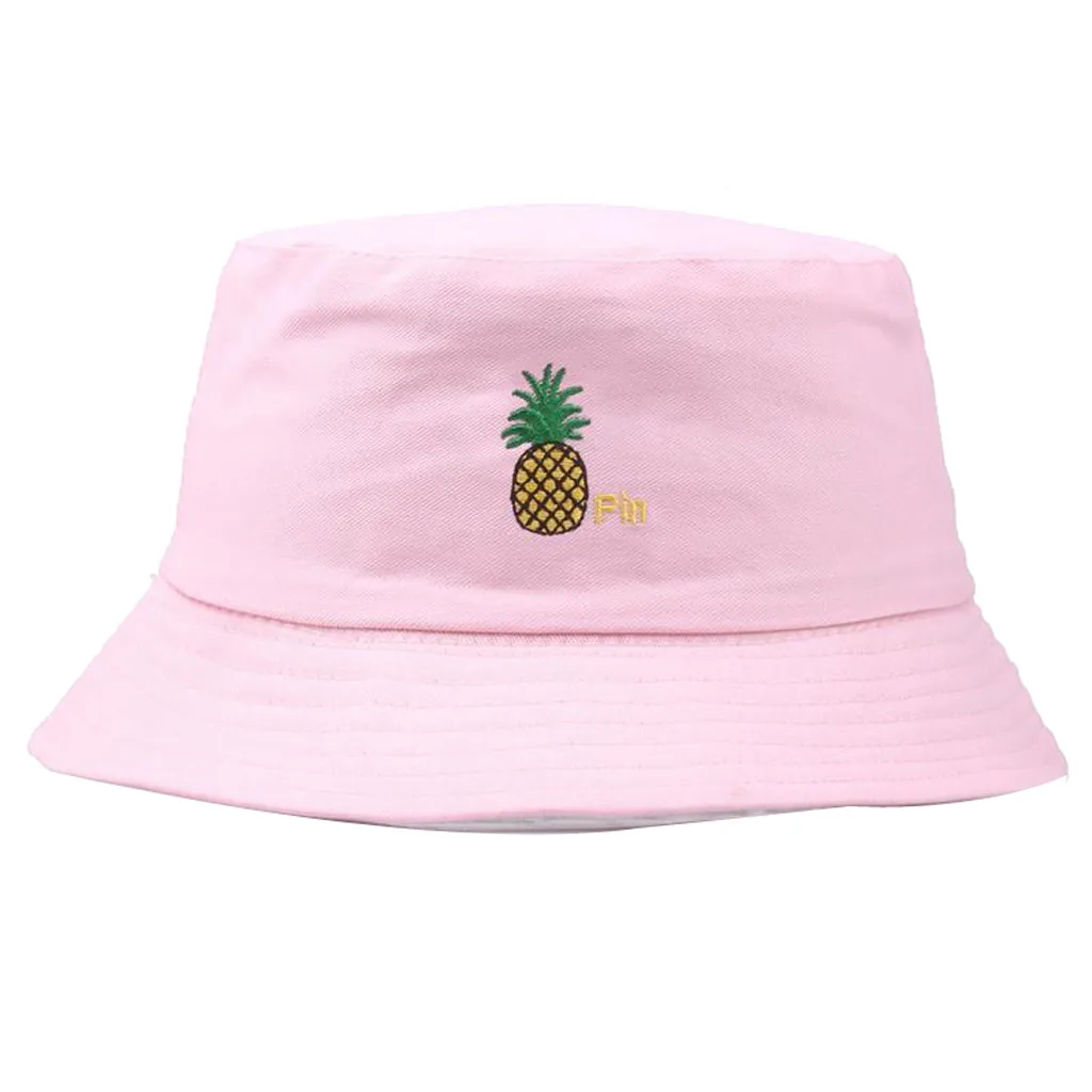

Women Men Sun Hats Pineapple Pattern Fisherman Hat Fashion Wild Protection Cap Outdoors Sunmer Suncreen Sun Hats Fisherman Hats