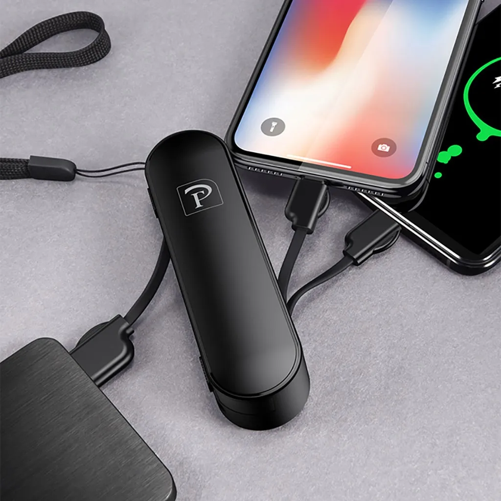 Скрытый зарядный кабель HIPERDEAL 3 в 1 персонализированный для iPhone Android Type c