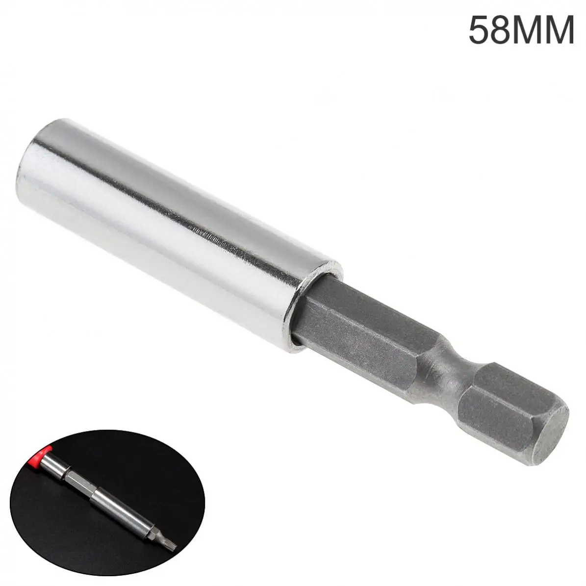 Удлинитель для отвертки с шестигранным хвостовиком 58 мм и магнитным