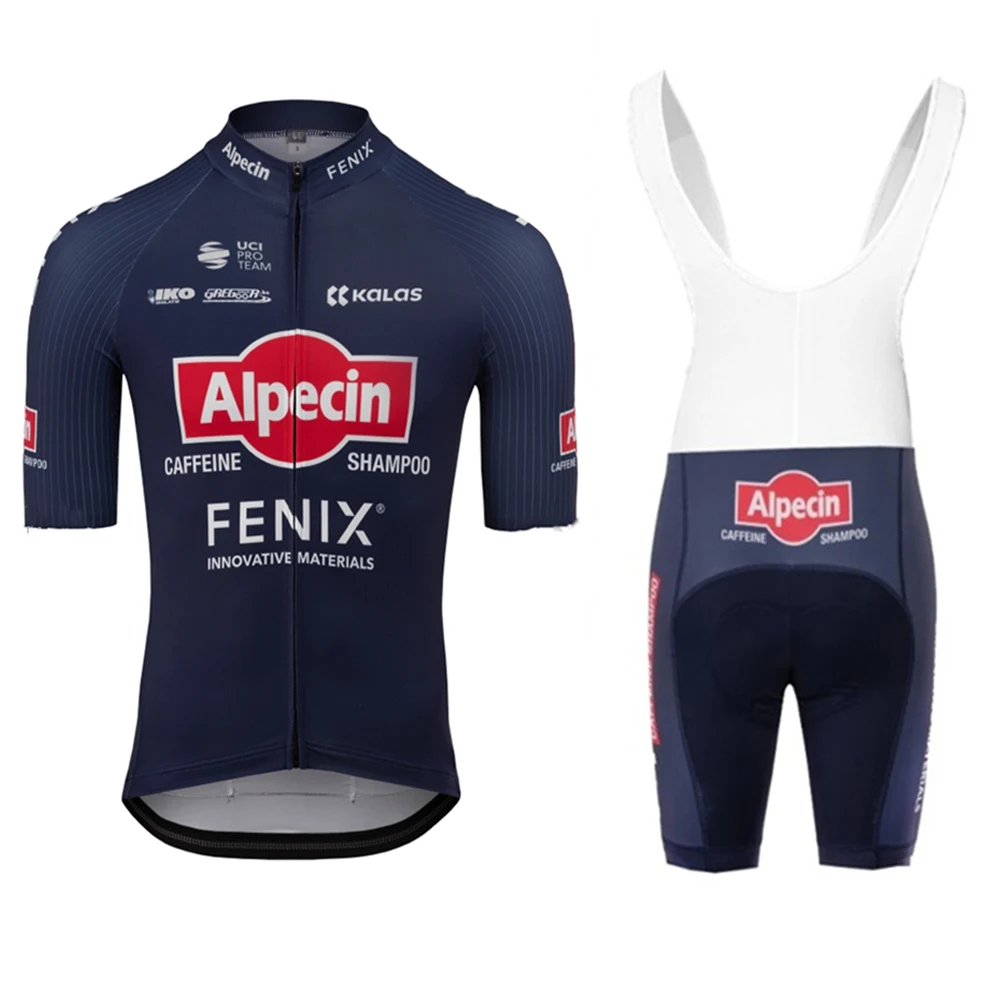 

2020 Alpecin FENIX вело-Джерси с коротким рукавом мужские нагрудники шорты гелевые толстые подушечки одежда для верховой езды cycwear мужской велосипе...