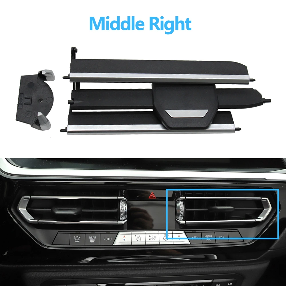 

Автомобильная средняя решетка вентиляционного отверстия, ремонтный комплект зажима переменного тока для BMW 1, 2, 3, 4 Z4 X3 X4 серии F40 F44 G20 G28 G29 G01 G02