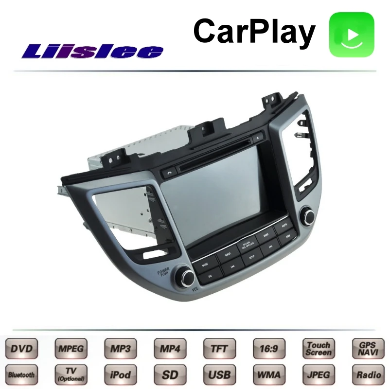 Для Hyundai ix35 Tucson ix 35 2015 2016 2017 LiisLee Автомобильный мультимедийный ТВ DVD GPS Радио Carplay