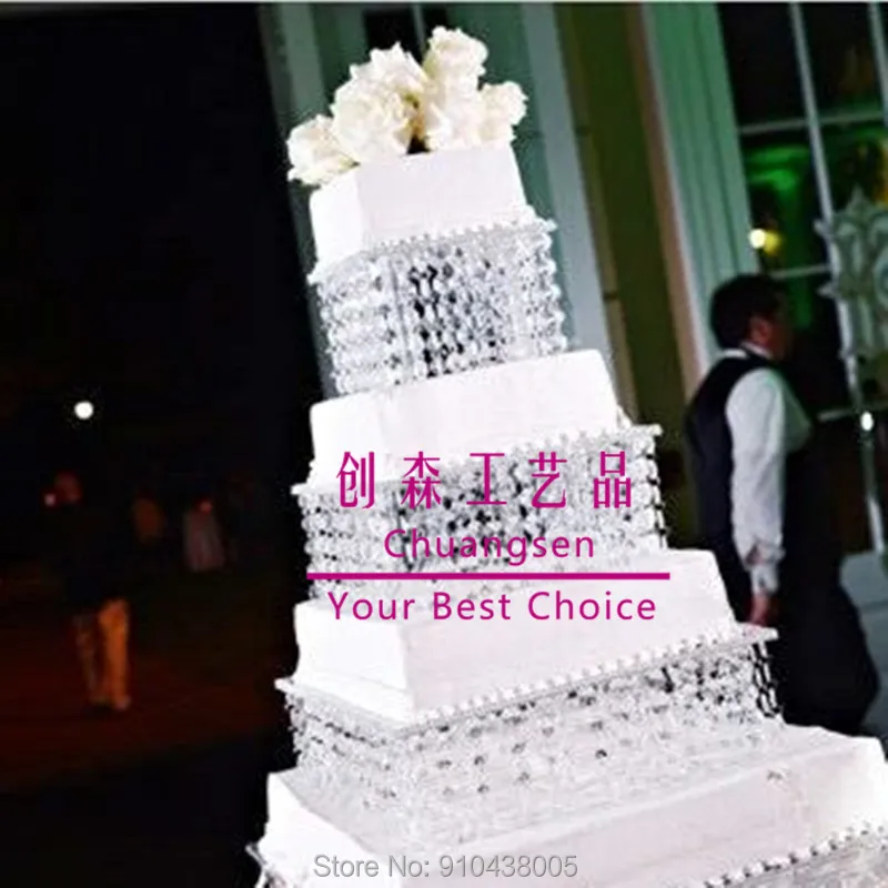 Cheap beautiful cupcake stand acrylic crystal cake wedding party event deco holders | Дом и сад