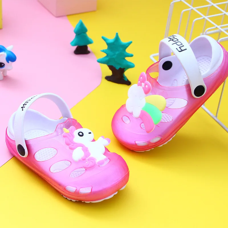 Шлепанцы KINE в виде панды для мальчиков и девочек летние сандалии малышей пляжные