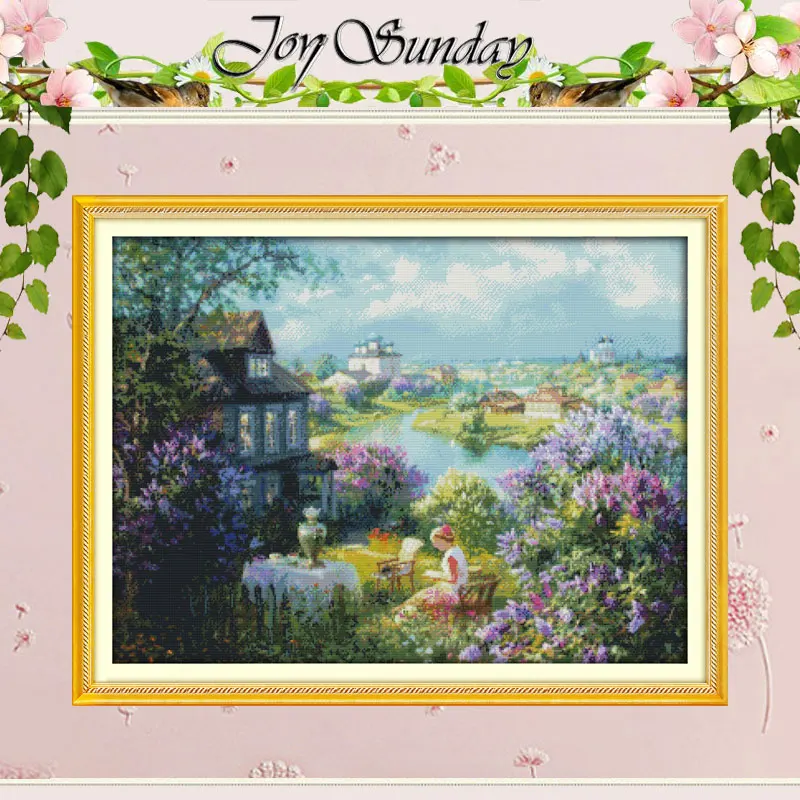 

Town of Autumn Patterns Counted Cross Stitch 11CT 14CT Stamped Cross Stitch Set Wholesale Cross-stitch Kit Embroidery Needlework