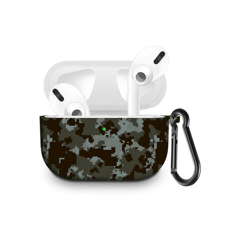 Симпатичный и приятный силиконовый чехол с принтом для Apple Airpods Pro противоударный чехол для Apple Air pods 3 Pro correa для Airpods Pro 3 Чехол - Цвет: Digital Camo