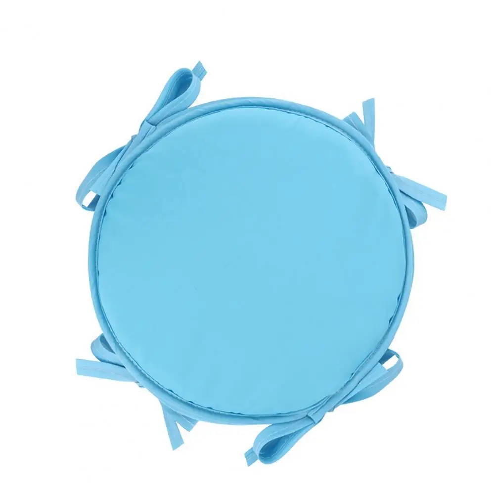 

Высококачественная Подушка для стула, однотонная Подушка с круглым ремешком для кухни, ресторана, съемная, не скользит