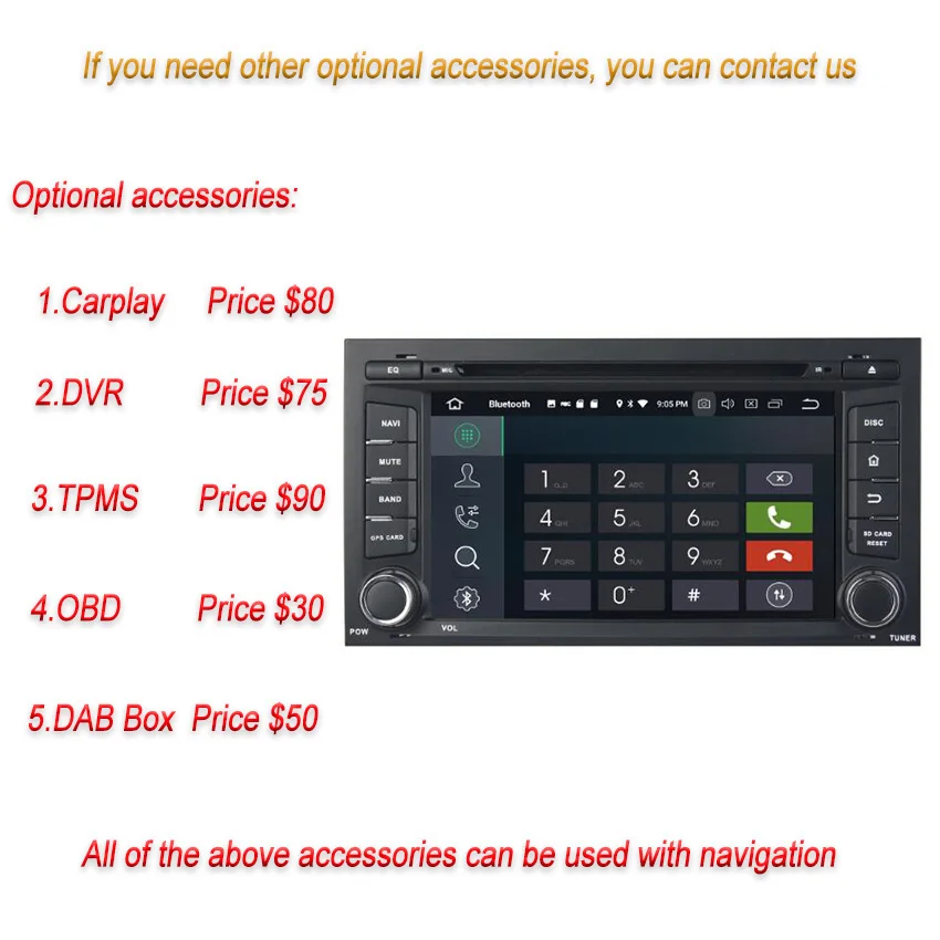 Автомобильный мультимедийный плеер YESSUN на Android 8 с 4 Гб ОЗУ для Seat Leon 2014