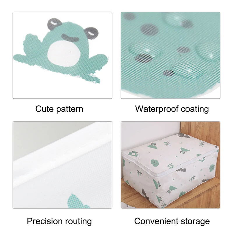 

Top Waterproof Clothes Quilt Storage Bag Portable Home Pillow Quilt Blanket Organizer Box Closet Sweater Organizer Bag Quilt Bag