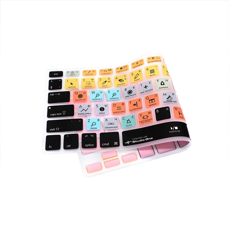 HRH Studio One русская функциональная Силиконовая Защитная пленка для клавиатуры MacBook