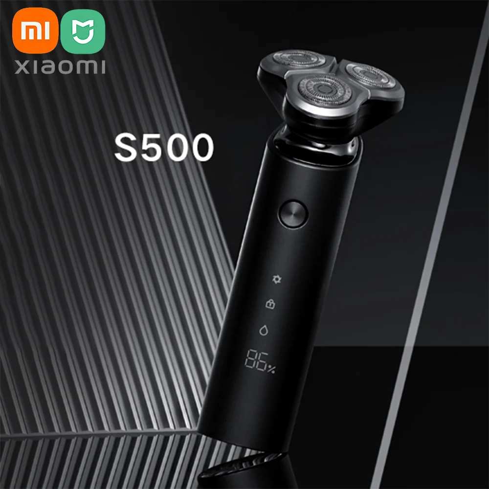 Электробритва Xiaomi Mijia S500 Mi электробритва триммер для бороды светодиодный дисплей