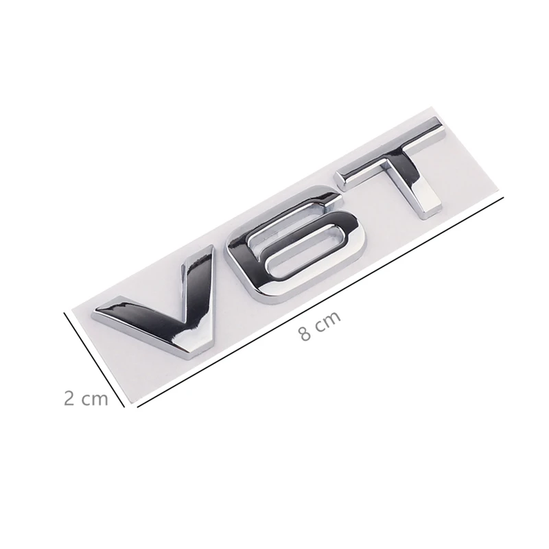 3D металлический логотип V6T V8T эмблема кузова автомобиля наклейка на багажник для